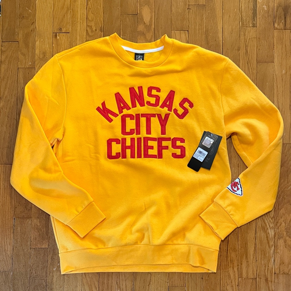 NFL Kansas City Chiefs Gold Crewneck Sweater